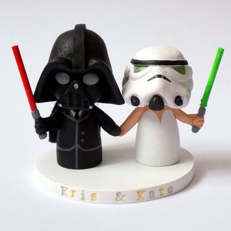 Star Wars wedding cake topper